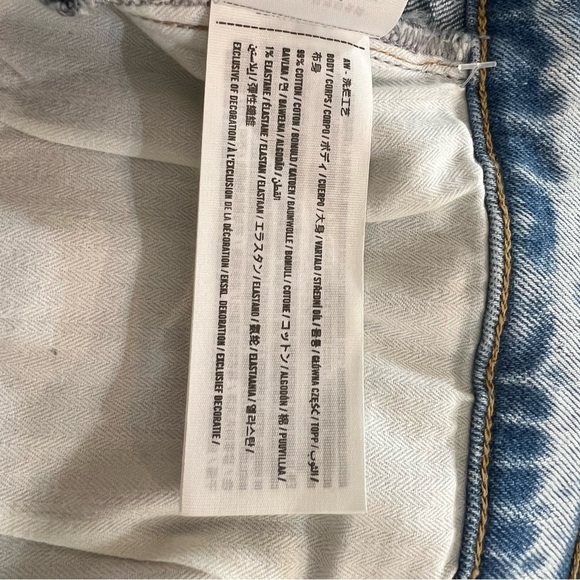 Abercrombie & Fitch The 90s Straight Ultra High Rise Jeans Distressed Size 18 - Picture 13 of 14